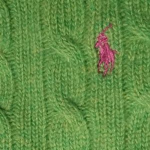 RALPH LAUREN Wool Blend Sweater - GREEN